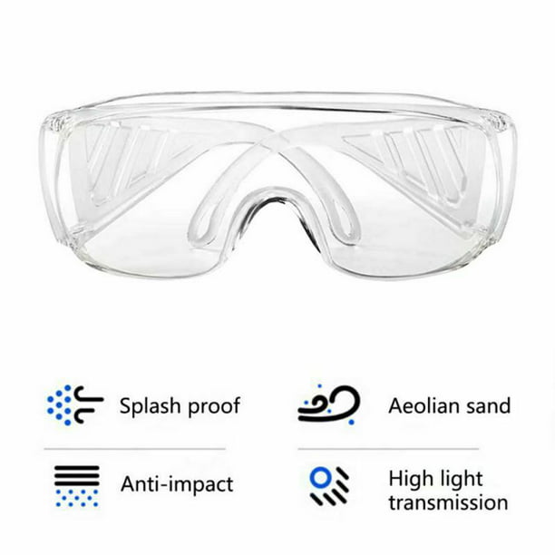 Clear Lens Protective Safety Glasses Eye Protection Goggles Lab Work Specs new